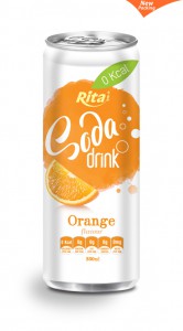 330ml Soda drink Orange Flavour 2